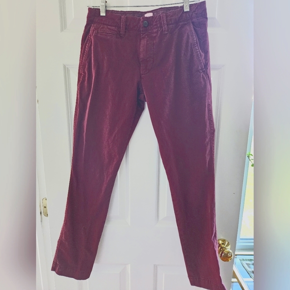 GAP, Maroon Pant, size 28x30 slim - Picture 1 of 4